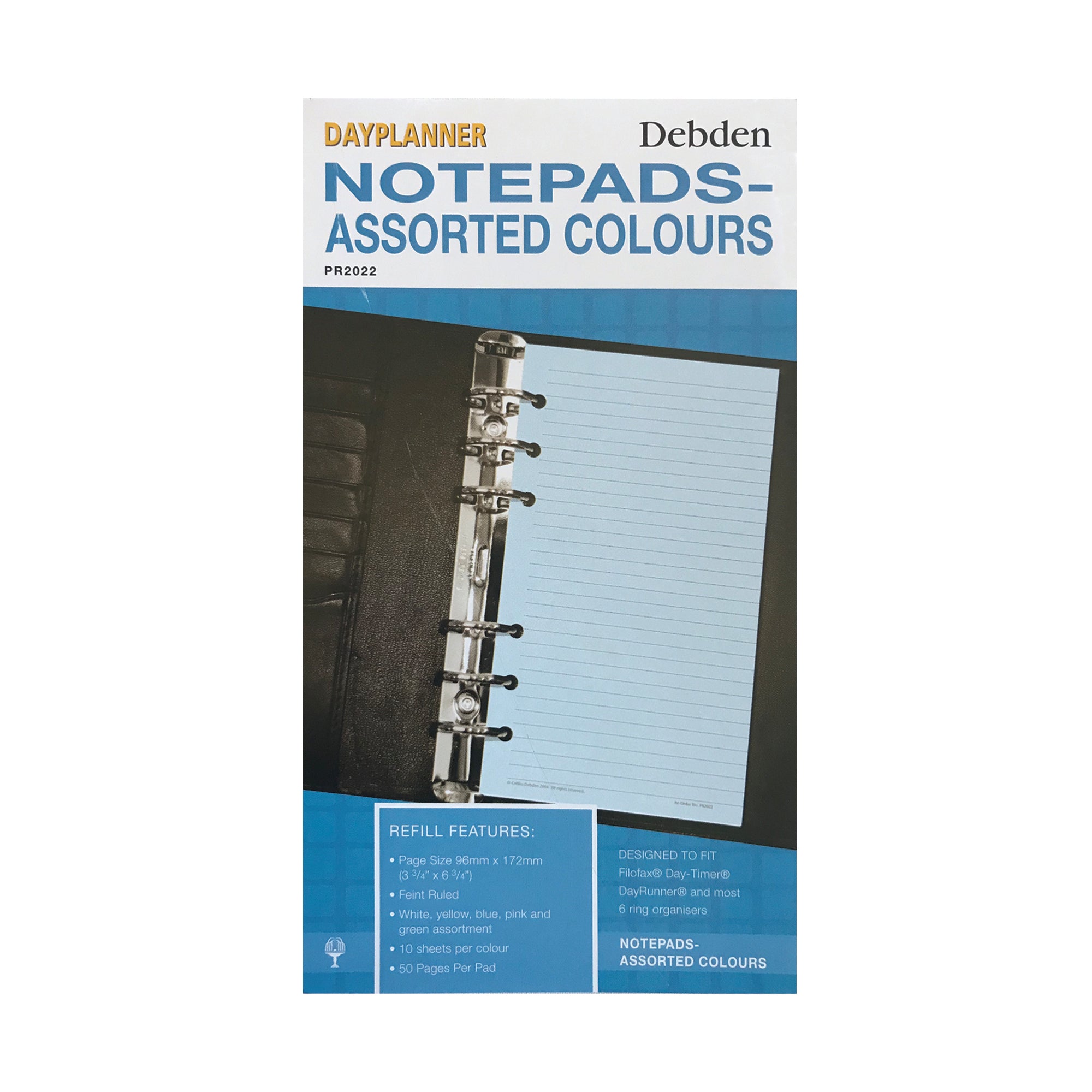 DayPlanner - Assorted coloured notes Personal Size - Collins Debden