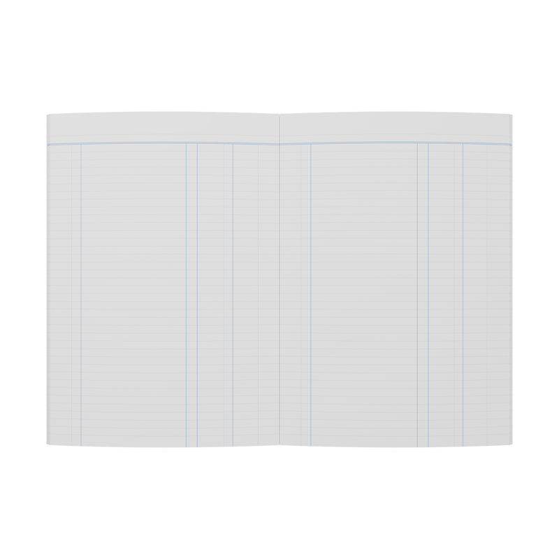 48PP A4 Journal Account Book – Staple Bound in Red – Collins A24 Series “Account & Analysis” Range