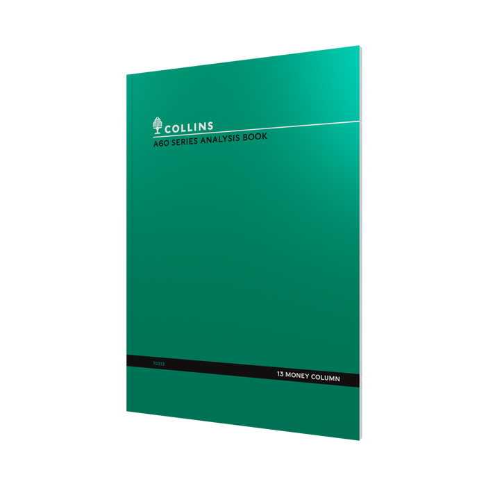 60PP A4 13 Money Column Analysis Book – Collins A60 Series “Account & Analysis” Range