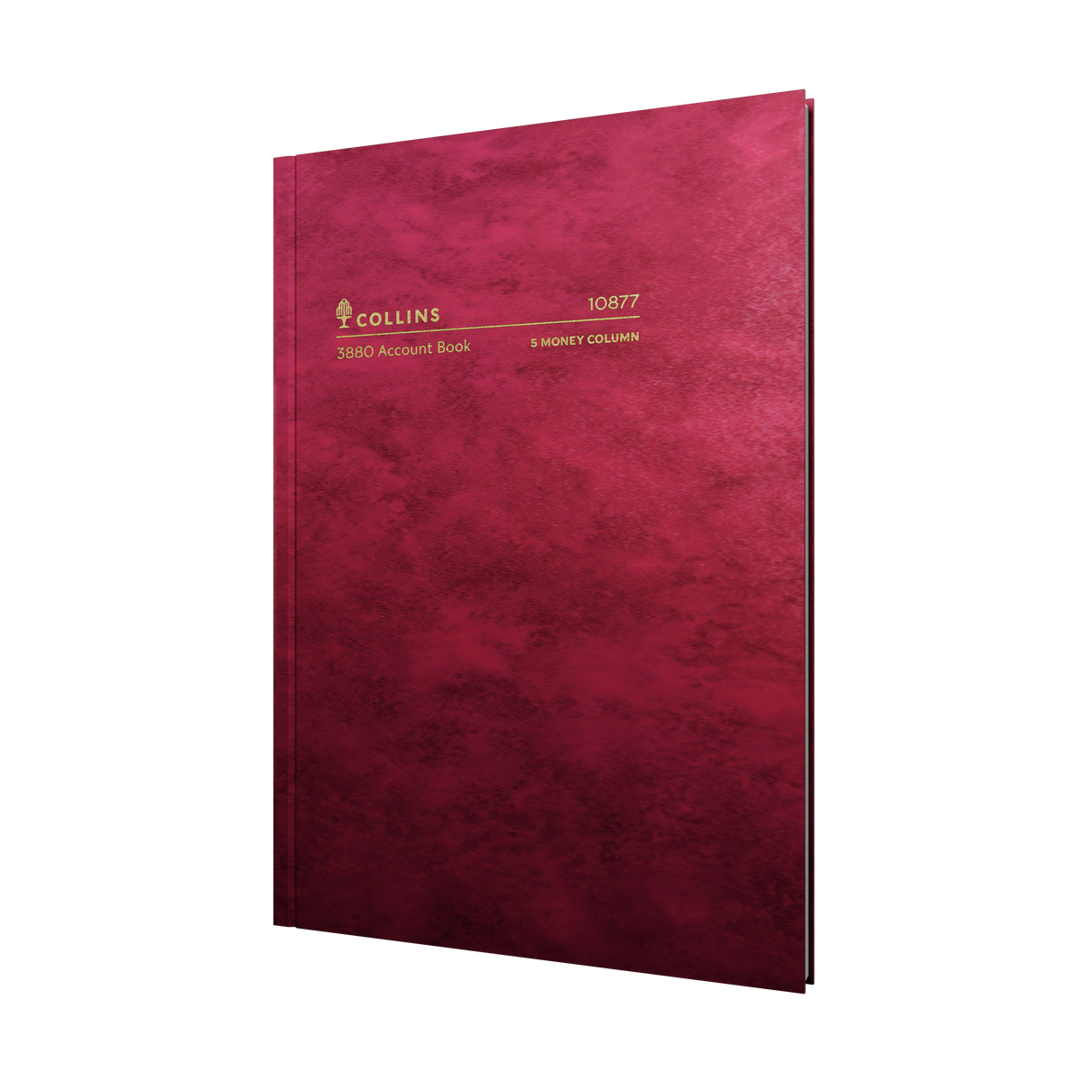 84PP A4 5 Money Column Account Book – Hardcover in Red – Collins 3880 Series “Account & Analysis” Range