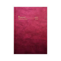 84PP A4 Minute Paged Account Book – Hardcover in Red – Collins 3880 Series “Account & Analysis” Range