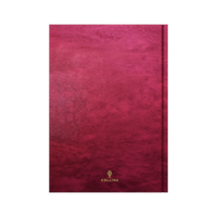 84PP A4 Minute Paged Account Book – Hardcover in Red – Collins 3880 Series “Account & Analysis” Range