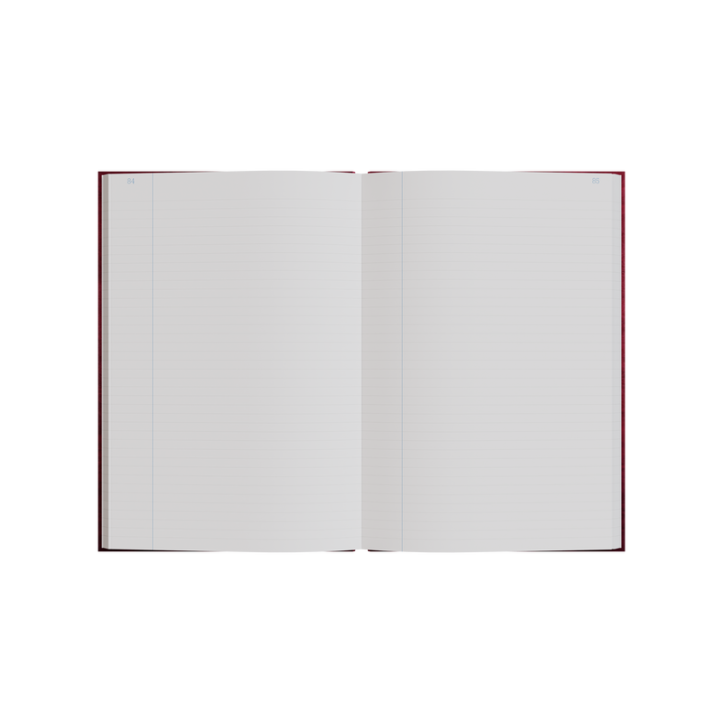 84PP A4 Minute Paged Account Book – Hardcover in Red – Collins 3880 Series “Account & Analysis” Range