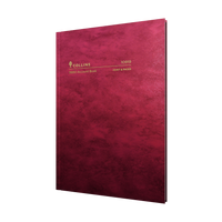 84PP A4 Feint Ruled Account Book – Hardcover in Red – Collins 3880 Series “Account & Analysis” Range