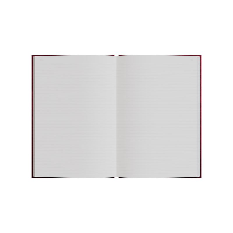 84PP A4 Feint Ruled Account Book – Hardcover in Red – Collins 3880 Series “Account & Analysis” Range