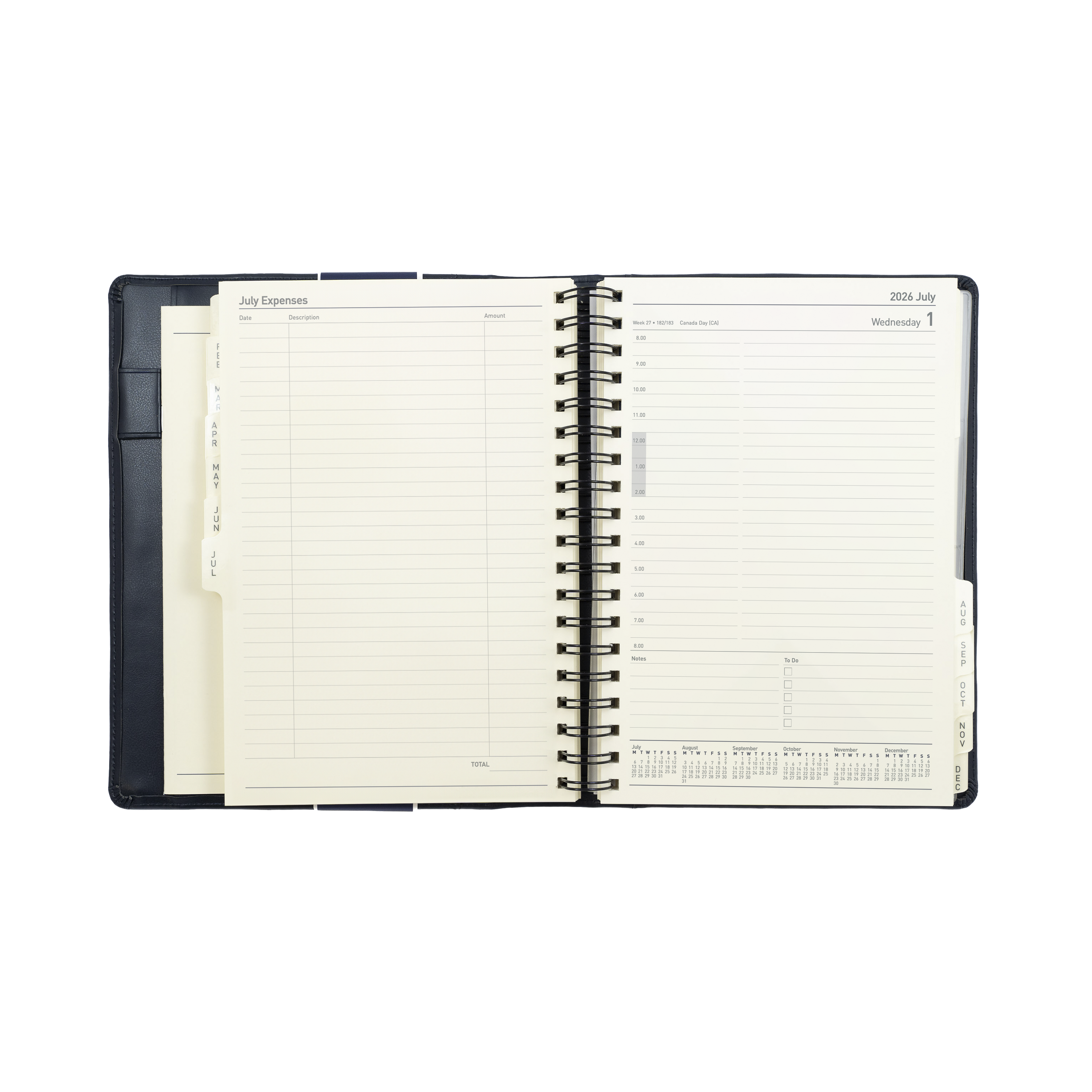 Elite Calendar Year 2026 Diary/Planner, Day to Page, Executive Hard Cover