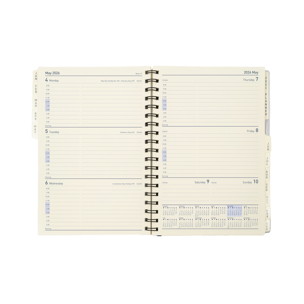 Elite Calendar Year 2026 Diary/Planner, Week to View, Executive Refill