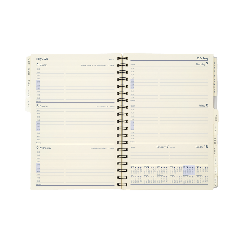 Elite Calendar Year 2026 Diary/Planner, Week to View, Executive Refill