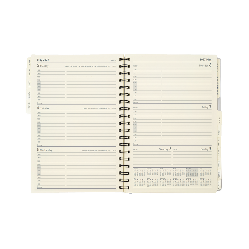2027 Calendar Year Diary/Planner - 12 Month Executive Week to View - Refill - Collins Elite Range