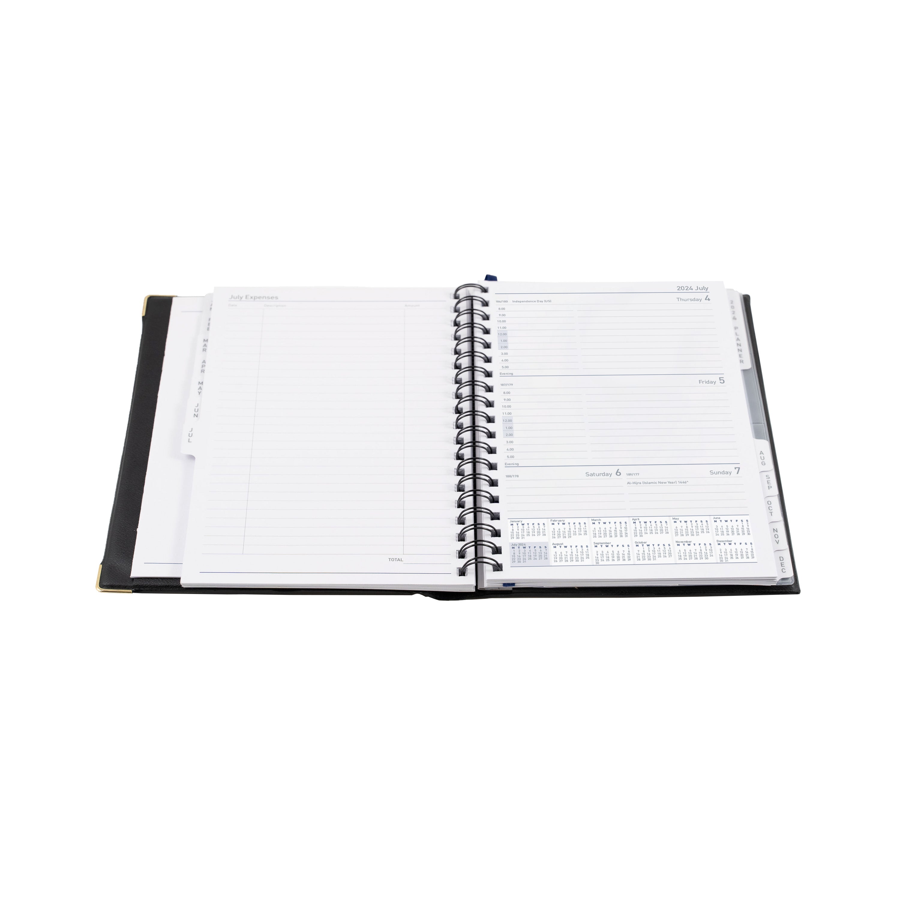 Elite PVC 2024 Diary - Week to View, Size Executive Black / Executive (246 x 164mm)