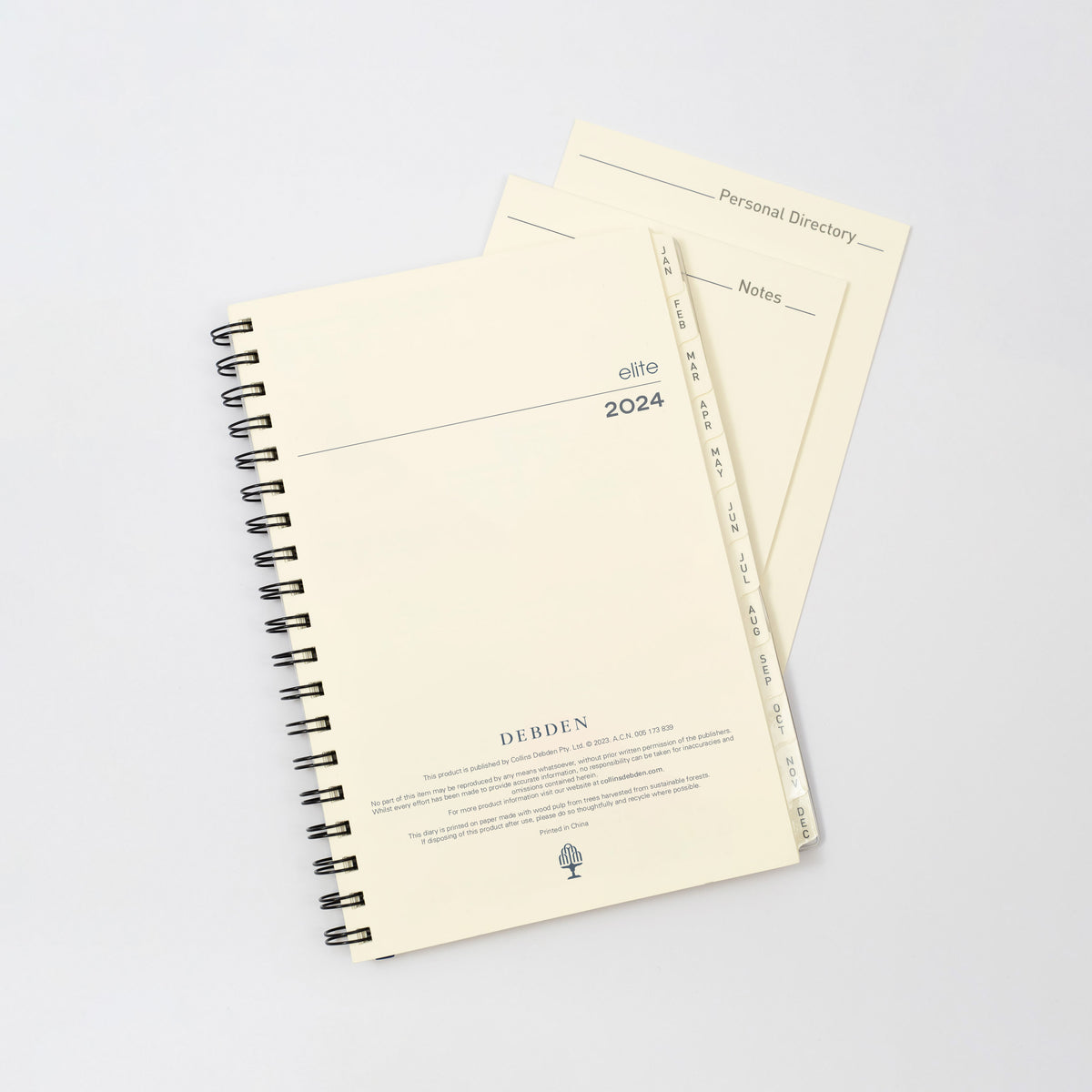 Debden Elite Desk Diary Refill 2024 Week to View, Size Compact (14