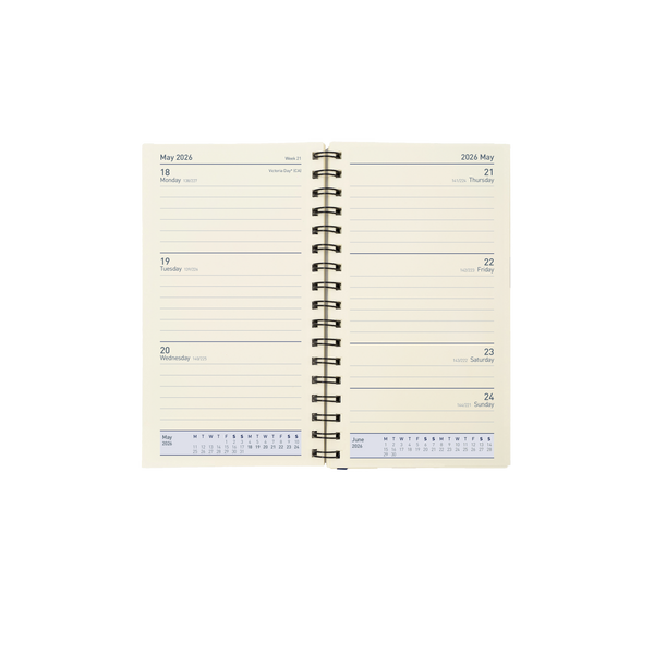 Elite Calendar Year 2026 Diary/Planner, Week to View, Pocket Executive Refill