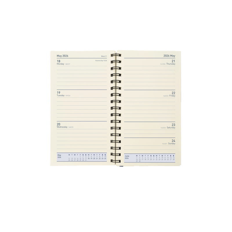 Elite Calendar Year 2026 Diary/Planner, Week to View, Pocket Executive Refill
