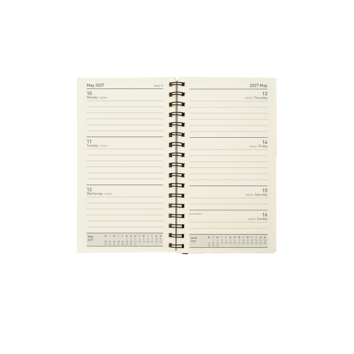 2027 Calendar Year Diary/Planner - 12 Month Pocket Week to View - Refill - Collins Elite Range