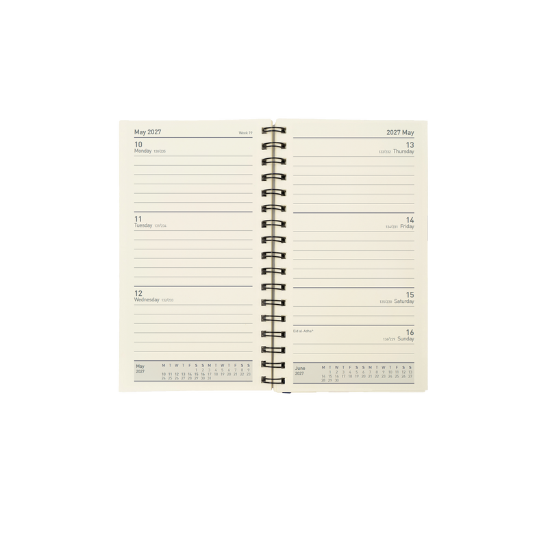 2027 Calendar Year Diary/Planner - 12 Month Pocket Week to View - Refill - Collins Elite Range
