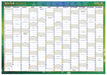 Writeraze Wall Planners & Calendars 2024 - Recycled QC2 2024 Laminated Executive Year Planner (Unframed board with rounded corners) (500 x 700mm)