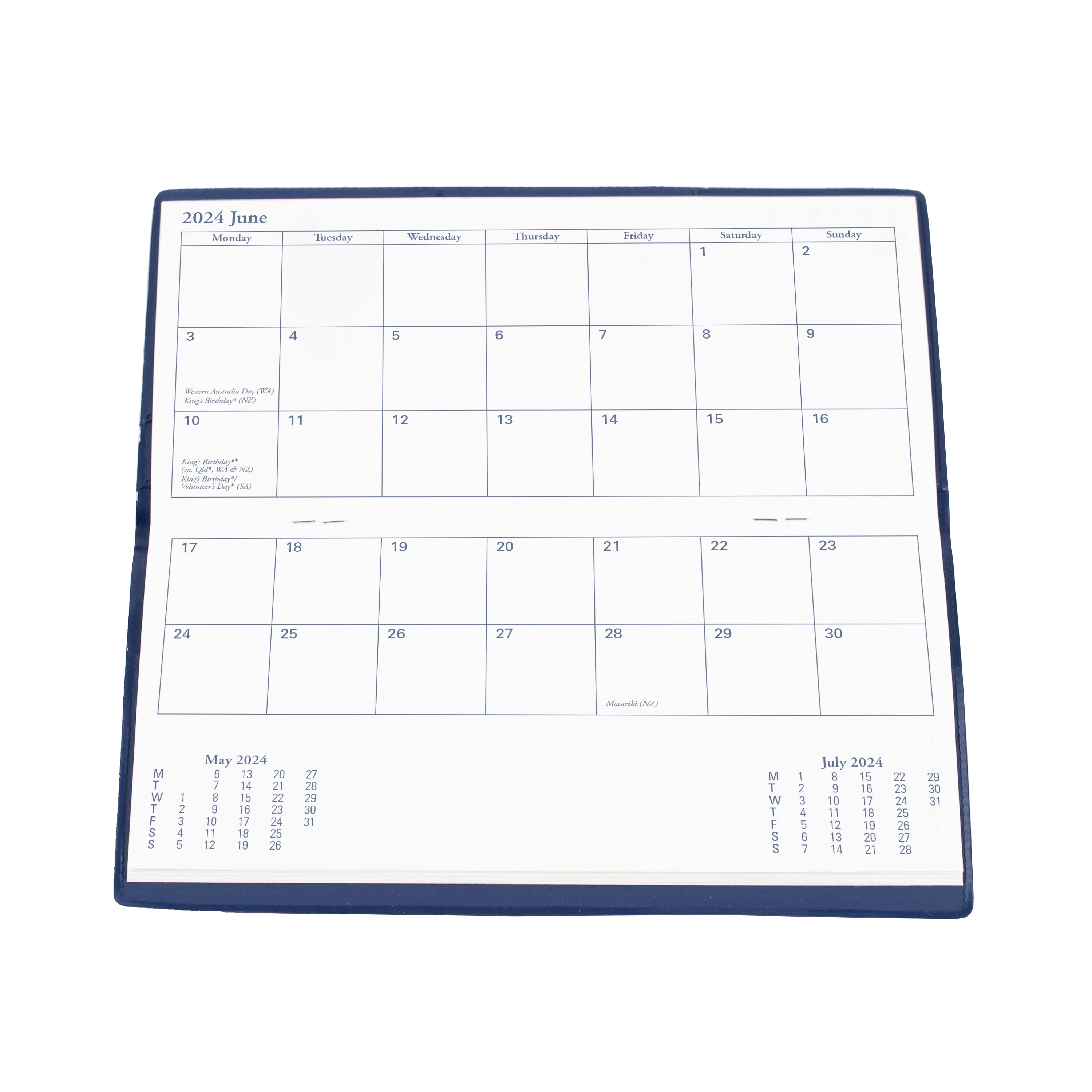 Colplan 2024 Diary - Month to View (Plain), Size B6/7