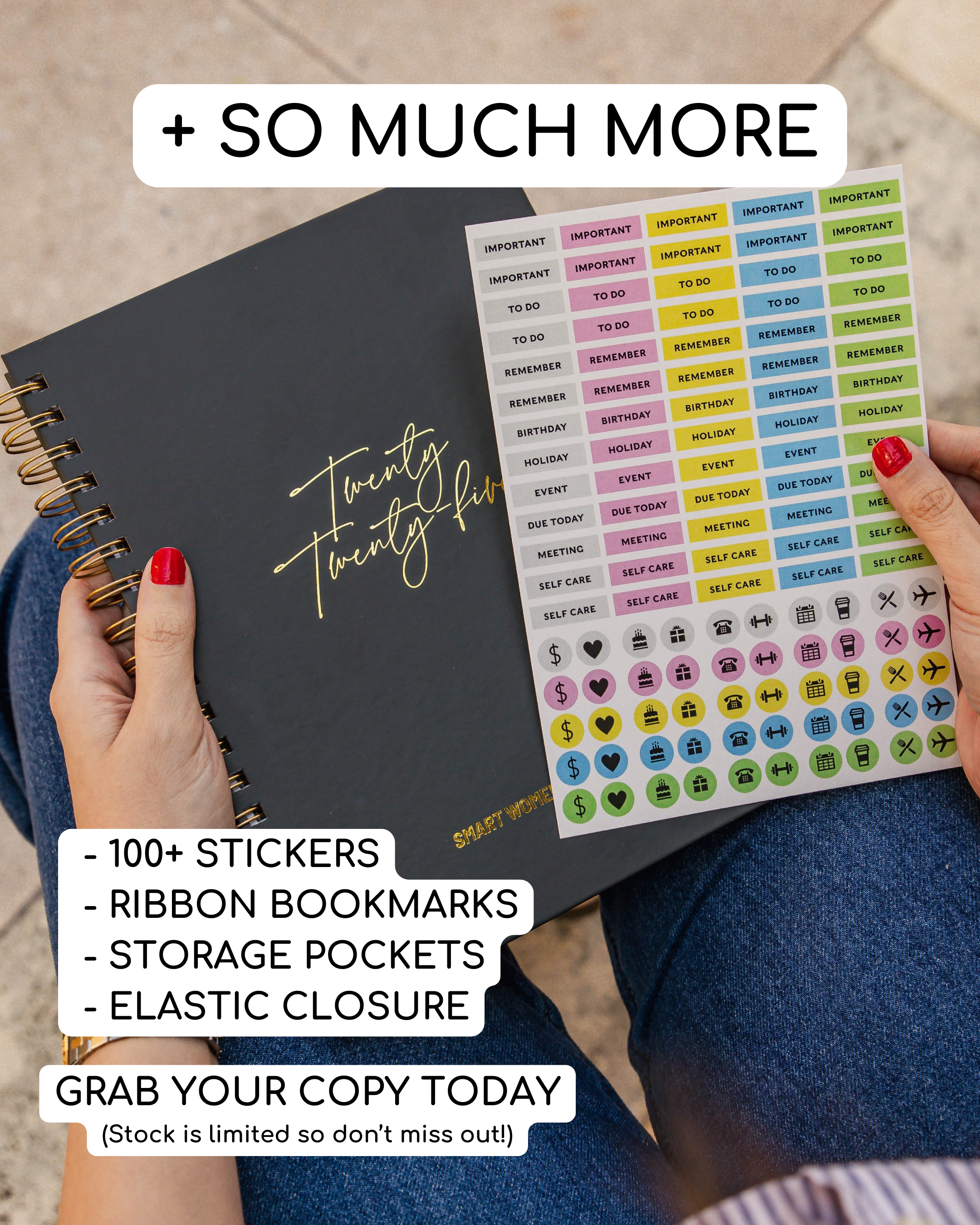 Smart Women Society - B5 Week-to-View - 2025 Calendar Year Diary/Planner