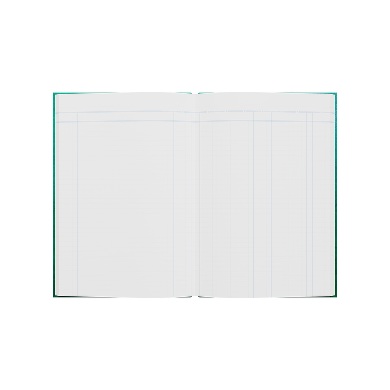 84PP A4 8 Money Column Analysis Book – Hardcover in Green – Collins 61 Series “Account & Analysis” Range