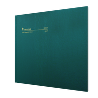 96PP A3 Feint Ruled Analysis Book – Hardcover in Green – Collins 700 Series “Account & Analysis” Range
