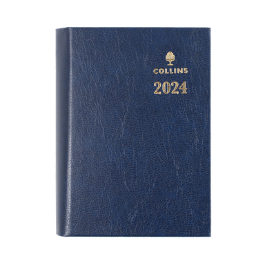 Sterling 2024 Diary - Day to Page with Pencil, Size A7 Blue / A7 (105 x 74mm)