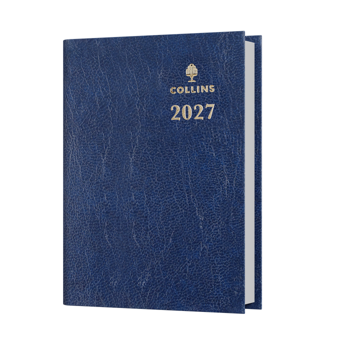 2027 Calendar Year Diary/Planner - 12 Month A7 Day to Page w Pencil - Hard Cover - Collins Sterling Range