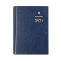 2027 Calendar Year Diary/Planner - 12 Month A7 Day to Page w Pencil - Hard Cover - Collins Sterling Range