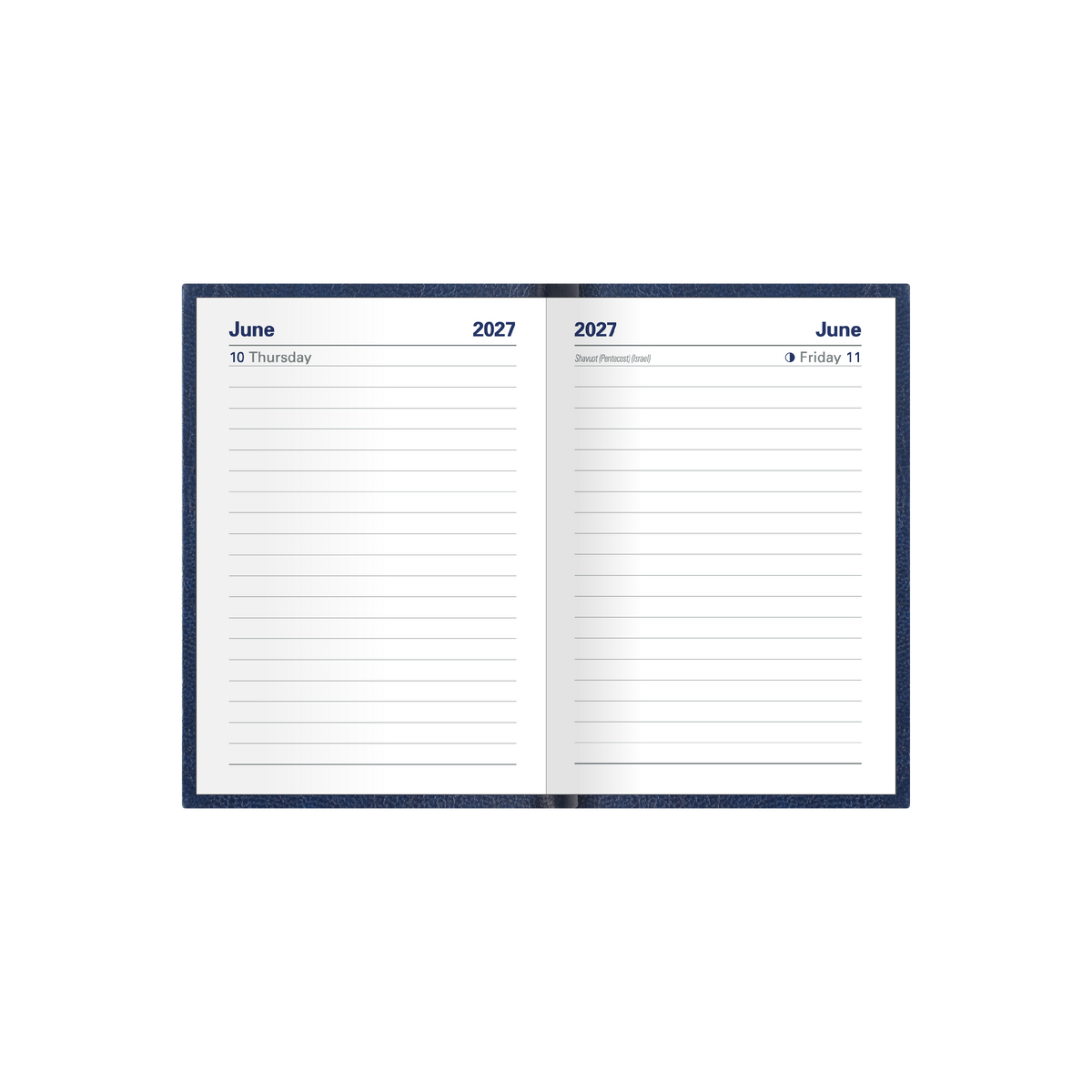 2027 Calendar Year Diary/Planner - 12 Month A7 Day to Page w Pencil - Hard Cover - Collins Sterling Range