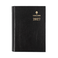 2027 Calendar Year Diary/Planner - 12 Month A7 Day to Page w Pencil - Hard Cover - Collins Sterling Range
