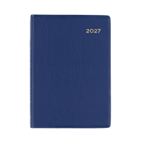 2027 Calendar Year Diary/Planner - 12 Month A7 Day to Page - PVC Cover - Collins Belmont Range