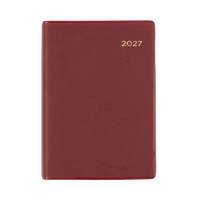 2027 Calendar Year Diary/Planner - 12 Month A7 Day to Page - PVC Cover - Collins Belmont Range