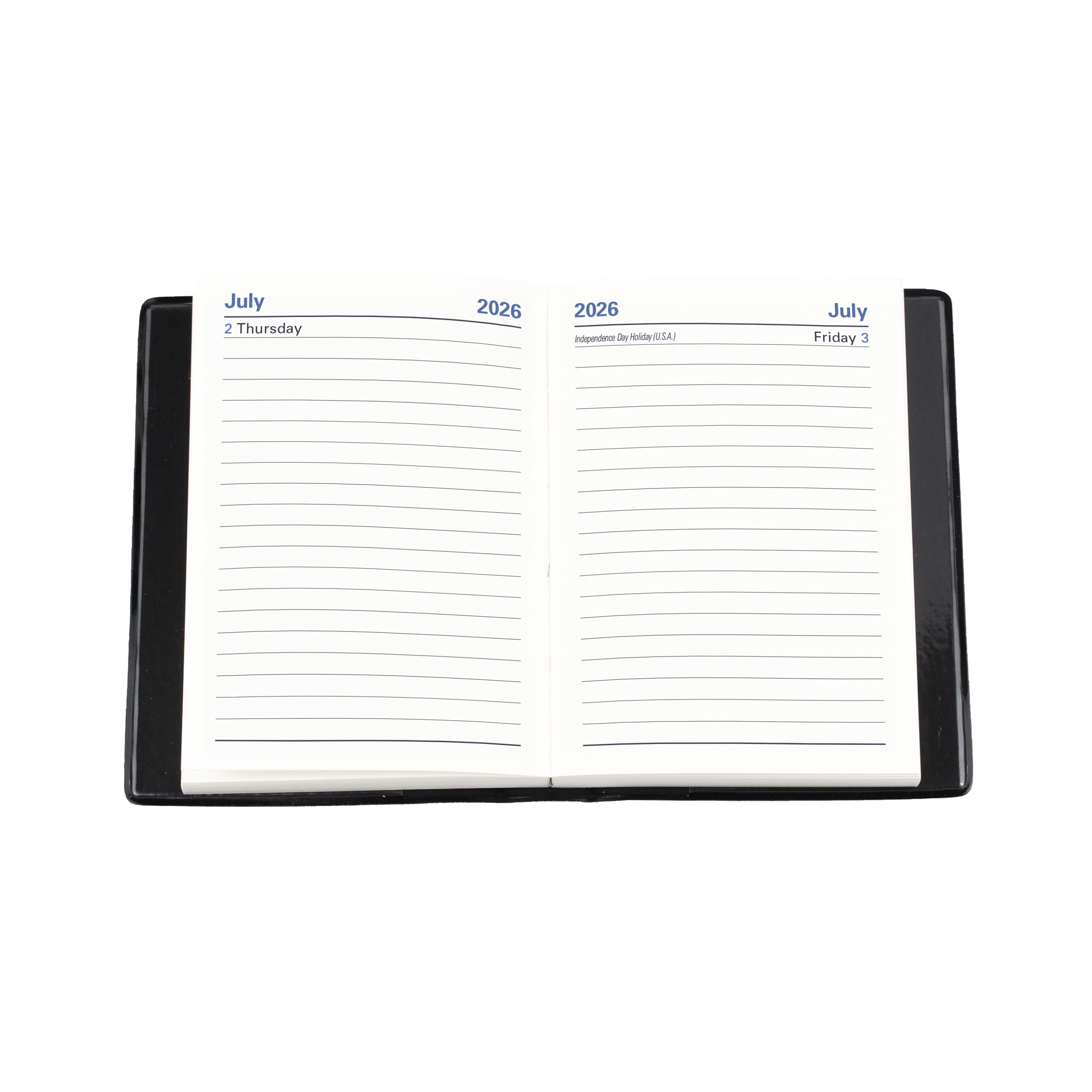Belmont Calendar Year 2026 Diary/Planner, Day to Page, A7 Hard Cover