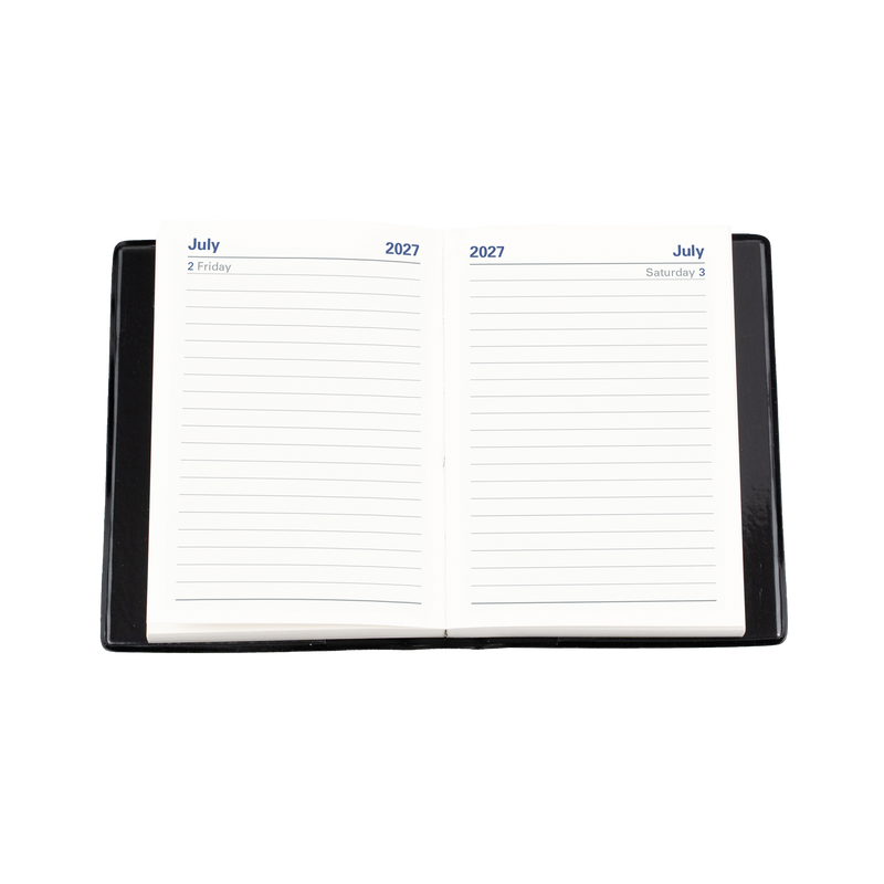 2027 Calendar Year Diary/Planner - 12 Month A7 Day to Page - PVC Cover - Collins Belmont Range