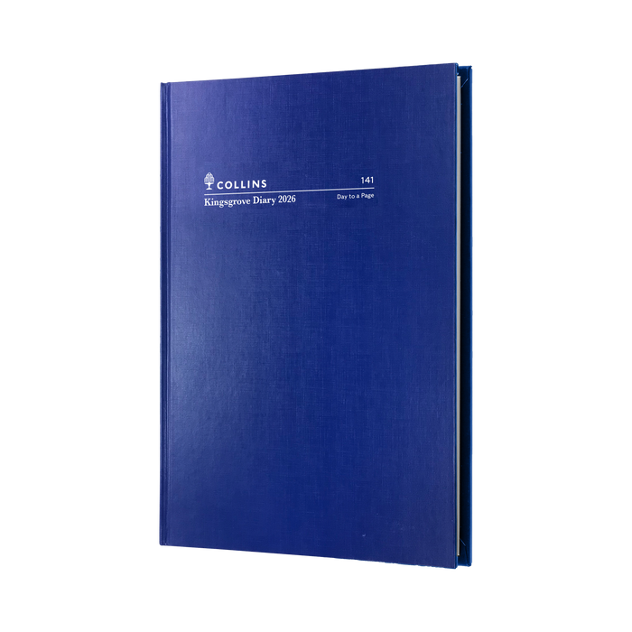 Kingsgrove Calendar Year 2026 Diary/Planner, Day to Page, A4 Hard Cover