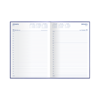 2027 Calendar Year Diary/Planner - 12 Month A4 Day to Page - Hard Cover - Collins Kingsgrove Range