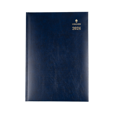 Sterling 2024 Diary - Day to Page, Size A4 Blue / A4 (297 x 210mm)
