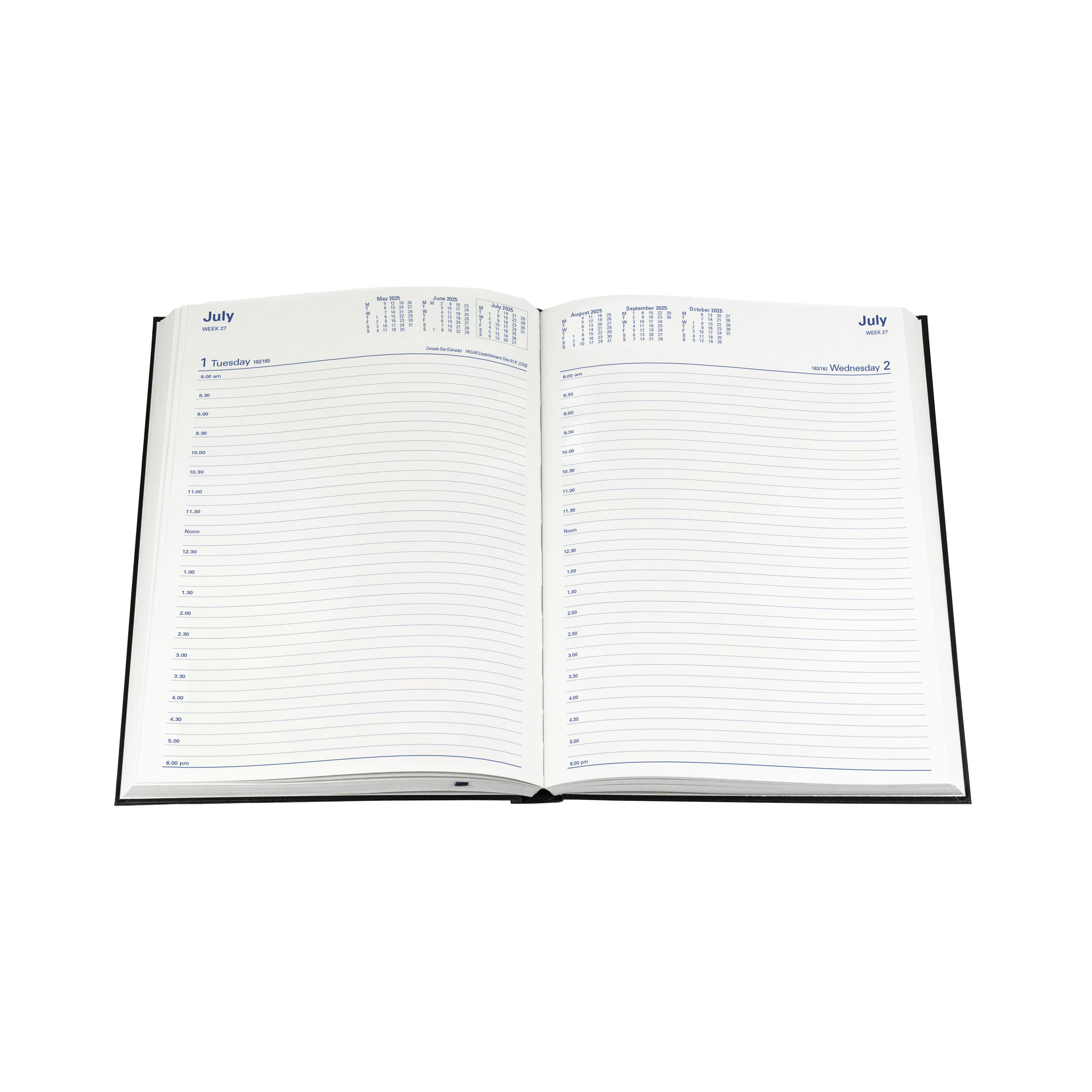 Sterling -A4 - Day-to-Page - 2025 Calendar Year Diary/Planner