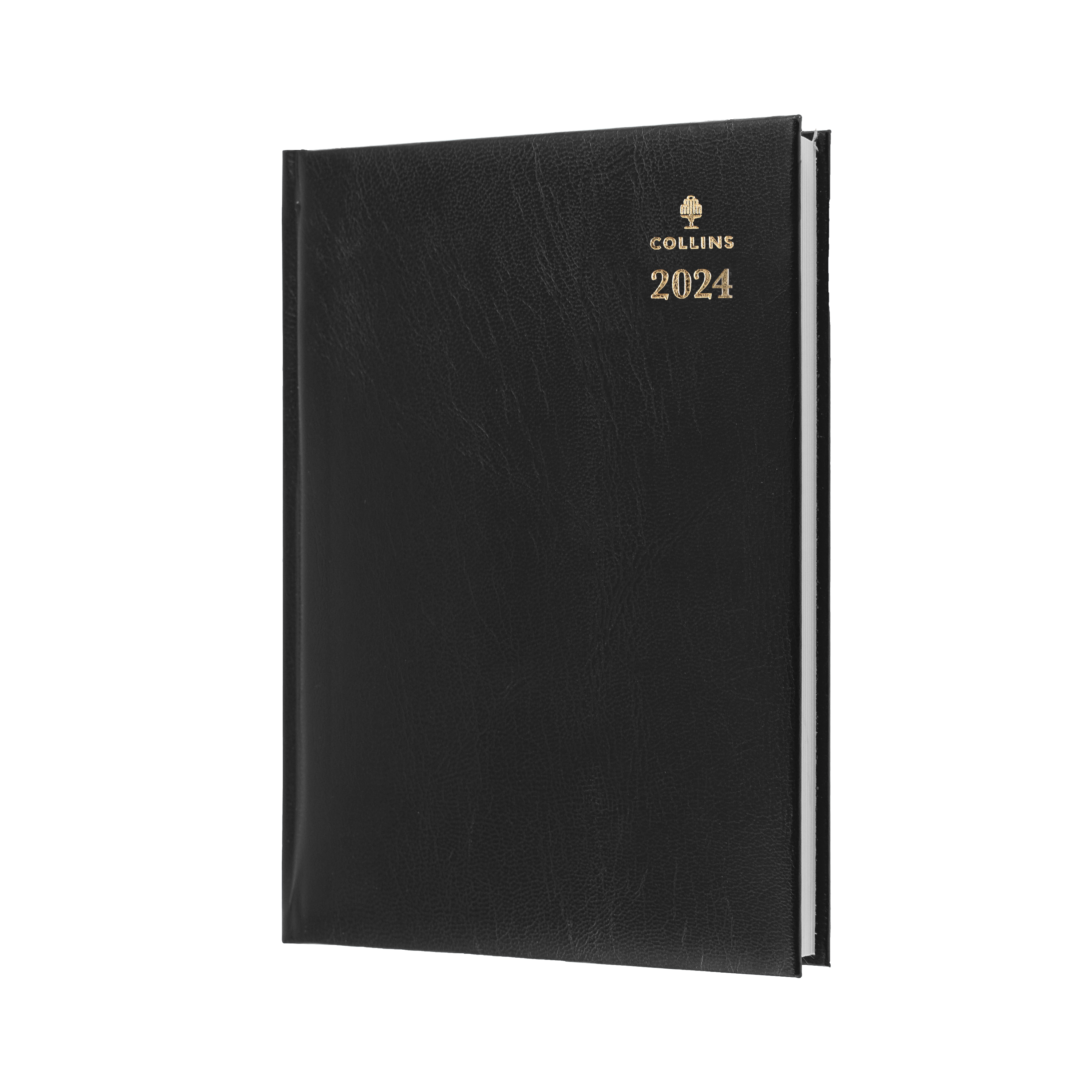 Sterling 2024 Diary - Day to Page, Size A4 Black / A4 (297 x 210mm)