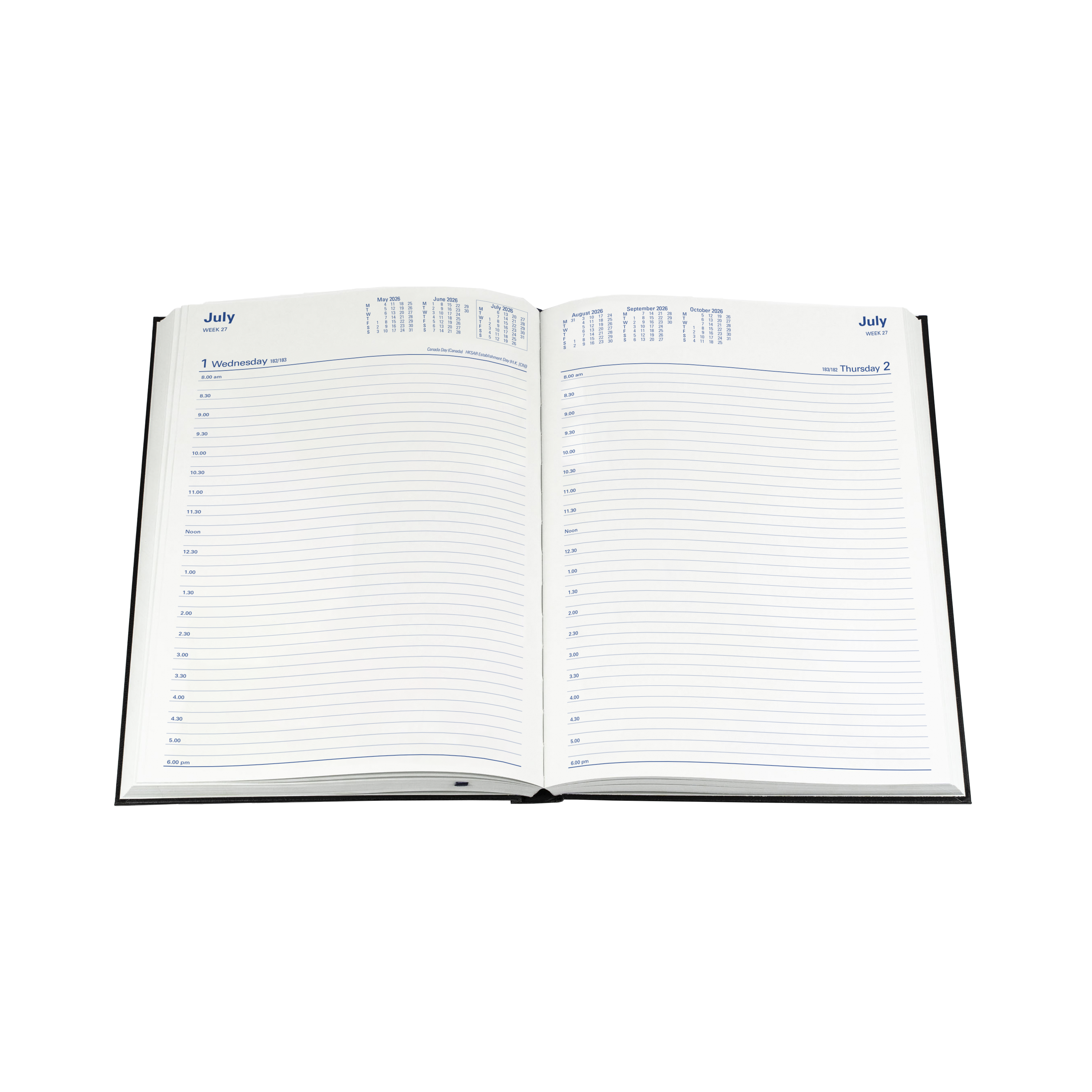 Sterling Calendar Year 2026 Diary/Planner, Day to Page, A4 Hard Cover