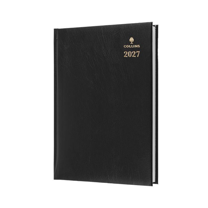 2027 Calendar Year Diary/Planner - 12 Month A4 Day to Page - Hard Cover - Collins Sterling Range