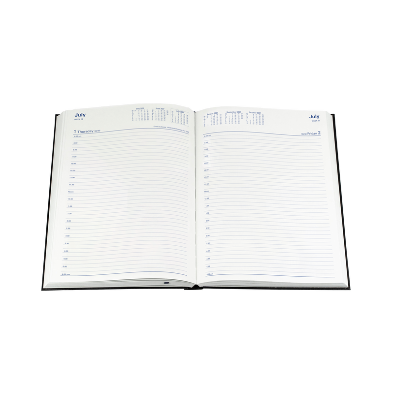 2027 Calendar Year Diary/Planner - 12 Month A4 Day to Page - Hard Cover - Collins Sterling Range
