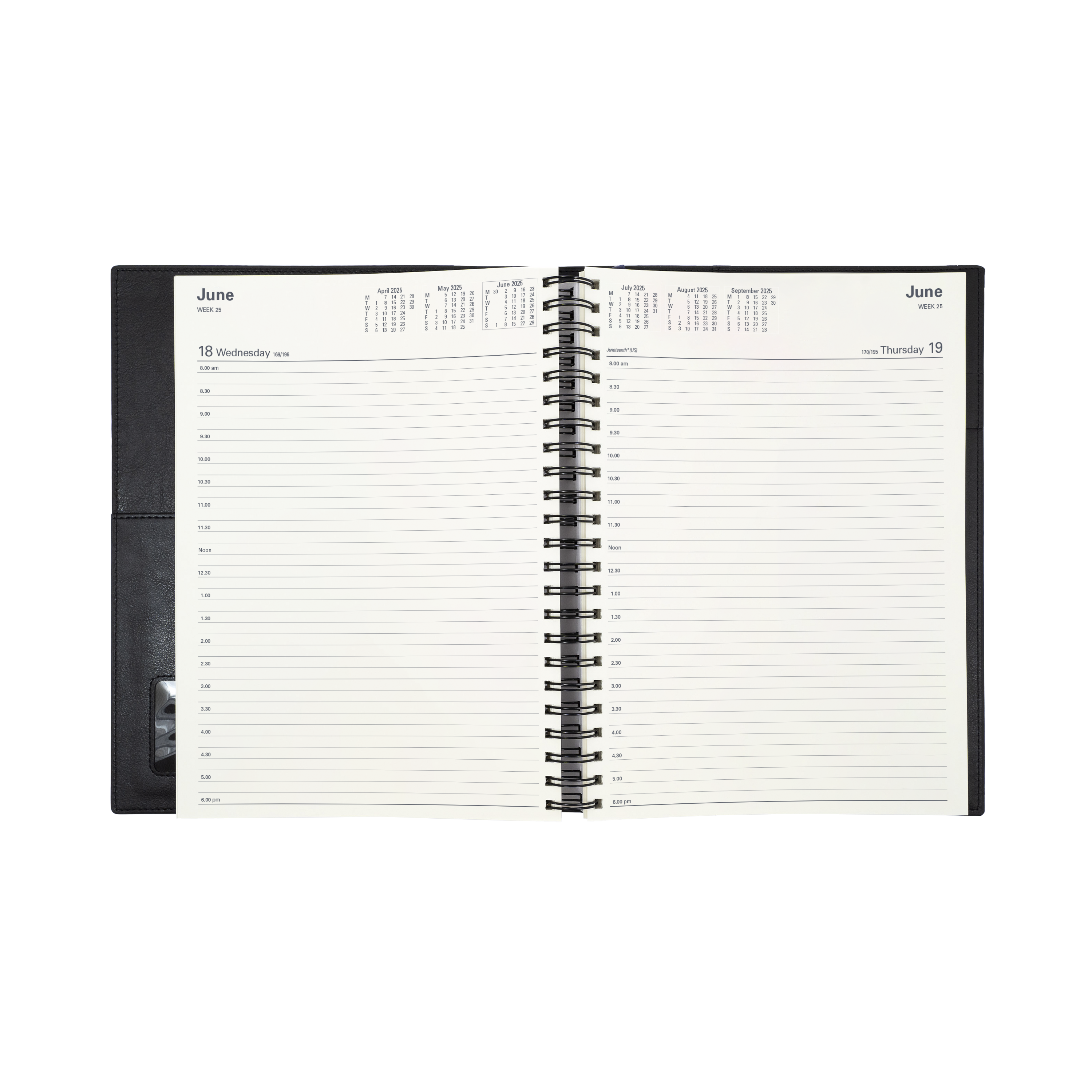 Vanessa - A4 - Day-to-Page - 2025 Calendar Year Diary/Planner - Red