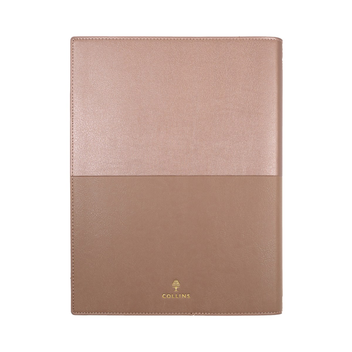 2027 Calendar Year Diary/Planner - 12 Month A4 Day to Page - Soft PU Cover in Rose Gold - Collins Vanessa Range