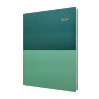 2027 Calendar Year Diary/Planner - 12 Month A4 Day to Page - Soft PU Cover in Teal - Collins Vanessa Range