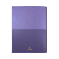 2027 Calendar Year Diary/Planner - 12 Month A4 Day to Page - Soft PU Cover in Purple - Collins Vanessa Range