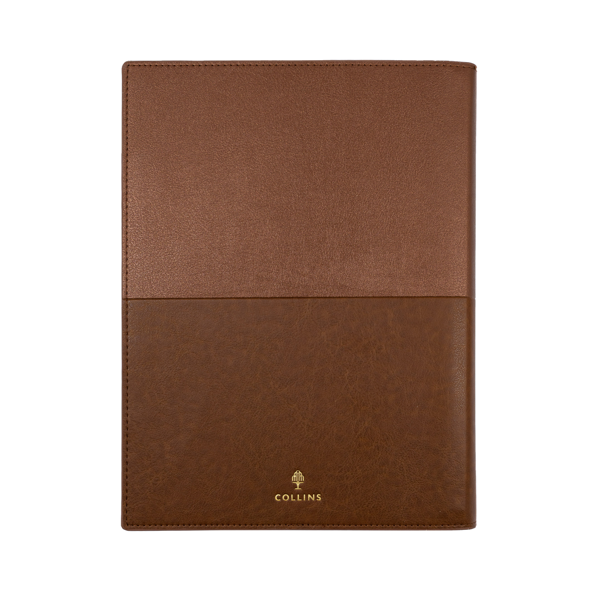 2027 Calendar Year Diary/Planner - 12 Month A4 Day to Page - Soft PU Cover in Tan - Collins Vanessa Range