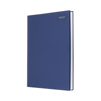2027 Calendar Year Diary/Planner - 12 Month A4 Day to Page - PVC Cover - Collins Belmont Range