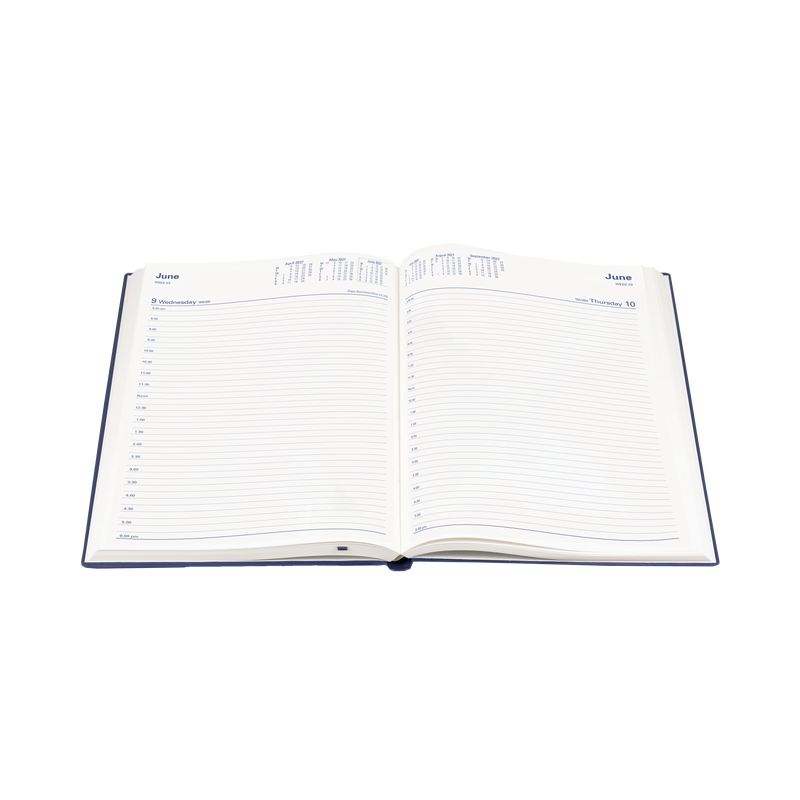 2027 Calendar Year Diary/Planner - 12 Month A4 Day to Page - PVC Cover - Collins Belmont Range