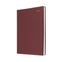 2027 Calendar Year Diary/Planner - 12 Month A4 Day to Page - PVC Cover - Collins Belmont Range