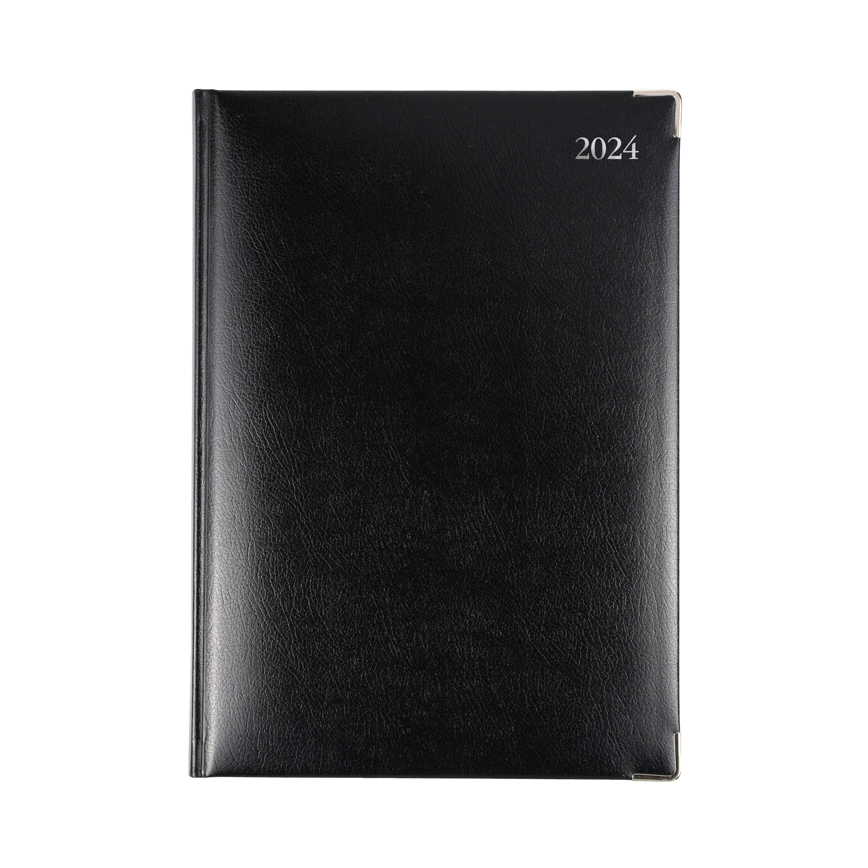 Management 2024 Diary - Day to Page, Size A4 Black / A4 (297 x 210mm)